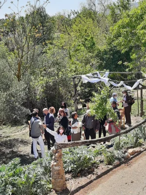 Altar bodas de oro pandemia Ceremonias al aire libre en Bodas El Regajo: un altar rodeado de naturaleza para celebrar bodas íntimas, auténticas y llenas de significado en una finca rural.