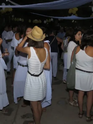 Celebración nocturna bodas El Regajo - Fiesta al aire libre Valencia Fiesta nocturna boda El Regajo Valencia - Ambiente festivo bajo las estrellas